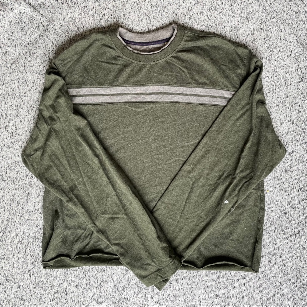 90s Style- Cropped Oversized Long Sleeve